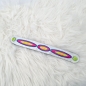 Preview: Armband Hologramm blau/neon, 21cm lang
